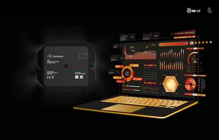 Temperaturüberwachung mit mySentinum Dashboard und Juno IP67 TH Sensor Cellular image